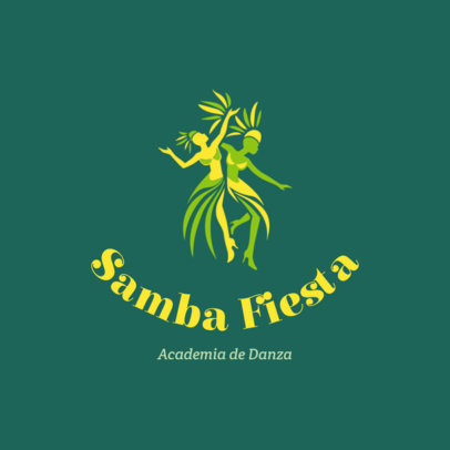 Dance Academy Logo Template Featuring Illustrated Dancers 6522g