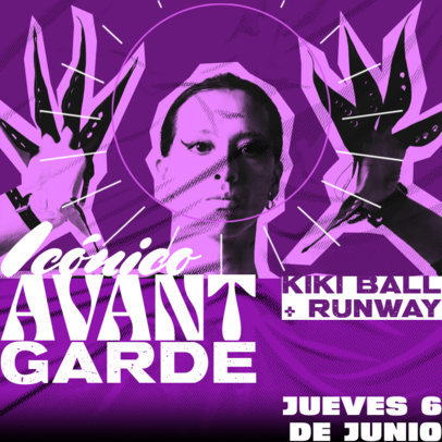 Instagram Post Generator with a Cut-Out Picture of a Woman for an LGBT Event 6525c