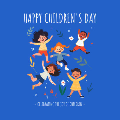 Instagram Post Template Featuring a Children's Day Joyful Quote 6596f