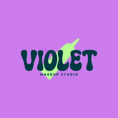 Logo Generator for a Makeup Studio With a Beauty Product Graphic