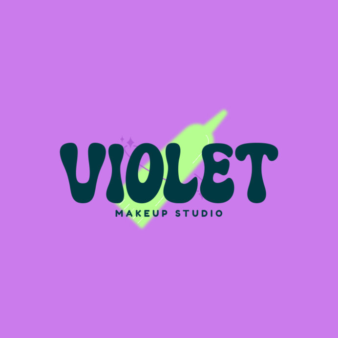 Logo Generator for a Makeup Studio With a Beauty Product Graphic