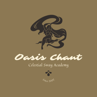 Logo Creator Featuring a Dancer for an Aerial Dance Academy