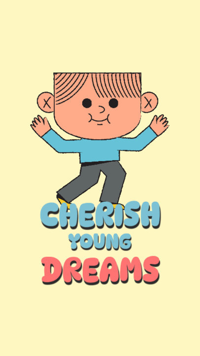 Instagram Story Generator With a Dreams Quote to Celebrate Children's Day 6597b