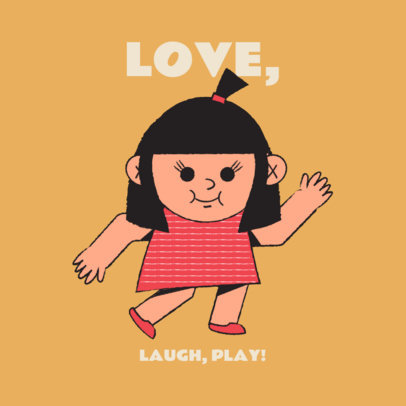 Online Instagram Post Creator Featuring a Holiday Theme for Children's Day