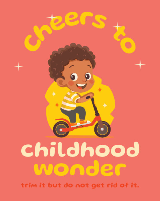 Instagram Post Template With a Childhood Quote and a Children's Day Theme