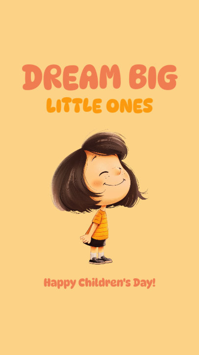 Quote Instagram Story Creator Featuring a Kid Graphic for Children's Day 6599