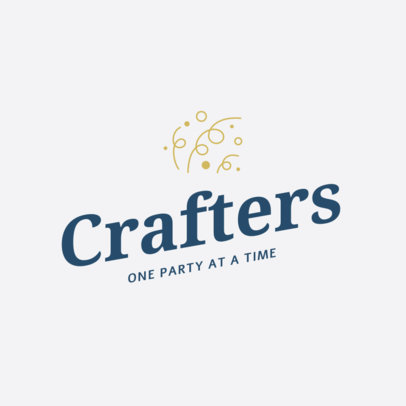 Online Logo Maker for a Party Supplies Store with a Festive Icon