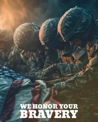 Instagram Post Maker Featuring AI-Created Soldiers to Commemorate Memorial Day 6602a