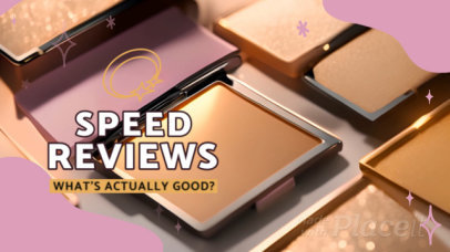 Beauty Intro Video Template for Makeup Speed Reviews