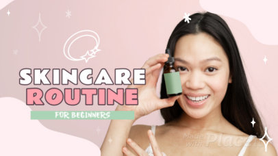 Intro Video Generator with Animated Graphics for a Skincare Routine for Beginners