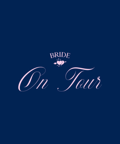 T-Shirt Design Maker Featuring a Girly Theme for a Bridal Party