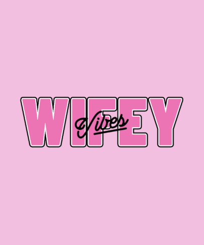 T-Shirt Design Template Featuring Contrasting Fonts for a Bridal Shower