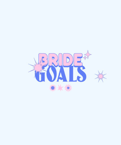 T-Shirt Design Generator for a Bachelorette Party with a Quote and Stars