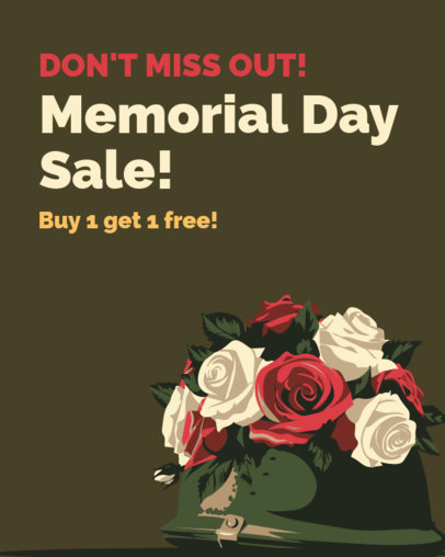 Patriotic Instagram Post Generator for a Memorial Day Campaign 4926o-6605