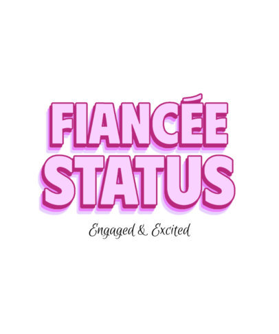 T-Shirt Design Generator with a Quote for an Engagement Party