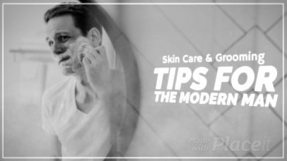Intro Video Generator Featuring Skincare and Grooming Tips for Men 6793j 8525