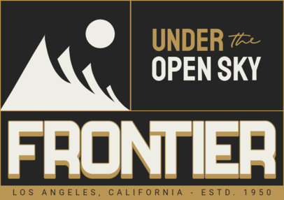 AI-Generated T-Shirt Label Creator for an Outdoor Clothing Shop