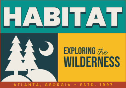 Clothing T-Shirt Label Template for an Outdoor Fashion Brand ED-7005g