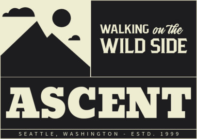 T-Shirt Label Creator With a Natural Landscape Graphic for a Clothing Brand ED-7005j