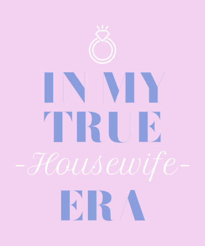 T-Shirt Design Generator With an Engagement Ring Icon for Real Housewives Enthusiasts 6618b