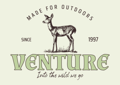 T-Shirt Design Generator for a Wild Adventure Garment Brand ED-7007i