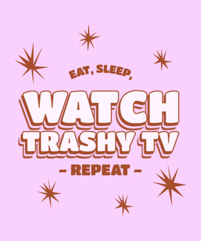 Trashy TV T-Shirt Design Generator Inspired by a Real Housewives TV Show