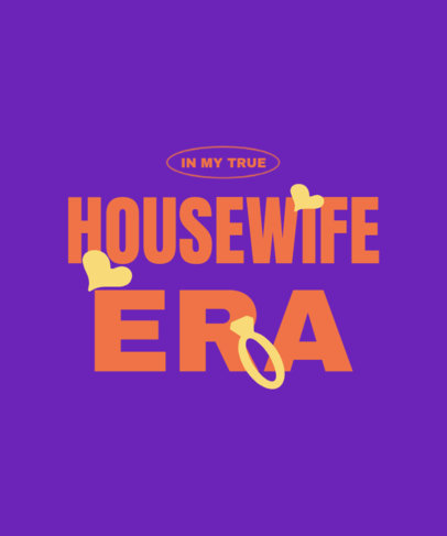 T-Shirt Design Maker Featuring an Eras-Themed Quote Inspired by Real Housewives