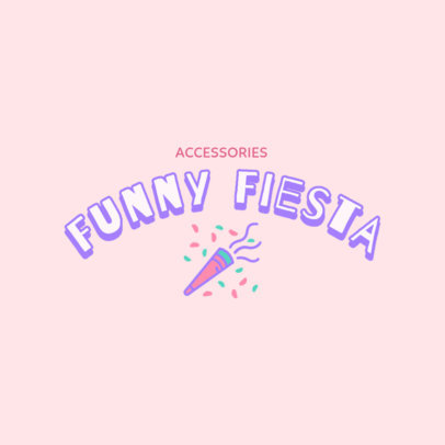 Party Supplies Store Logo Creator Featuring a Confetti Popper