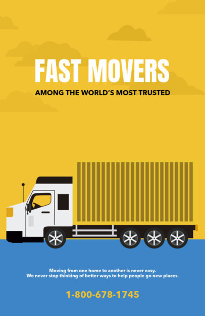Moving Service Flyer Maker with Customizable Graphics f318