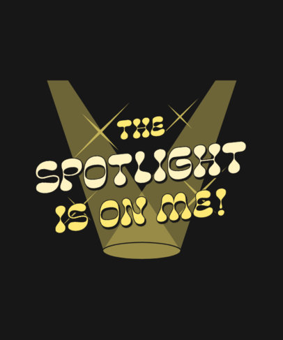 Online T-Shirt Design Template With a Real Housewives-Inspired Quote