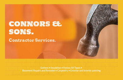 Professional Flyer Maker for Construction Contractor Services 287c
