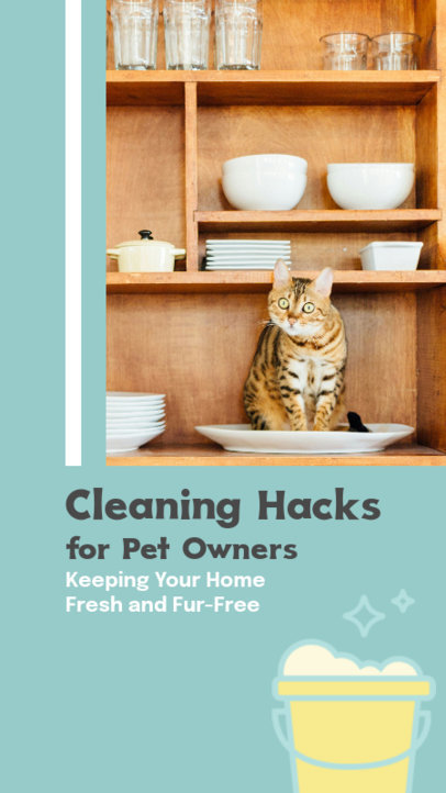 Informative Instagram Story Creator With Cleaning Tips for Pet Owners 6621g