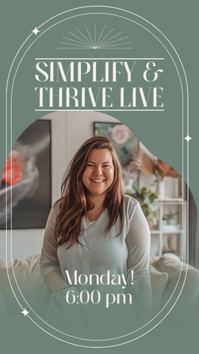 Live Event Instagram Story Template for an Organizing and Clean Space 6621h