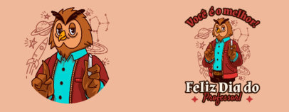 Quote Mug Design Generator for Teacher's Day Featuring an Owl Graphic 6529e