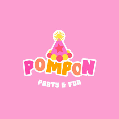 Event Supplies Store Logo Maker Featuring a Party Hat 