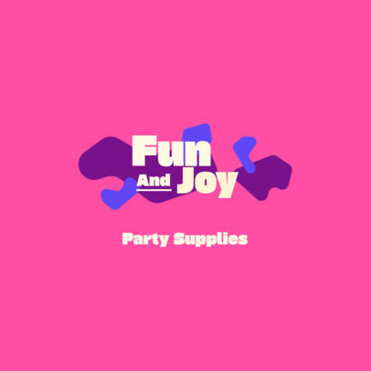 Event Supplies Store Logo Creator Featuring Colorful Abstract Graphics