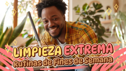 Cleaning-Themed YouTube Thumbnail Creator for Weekend Routines 6622e