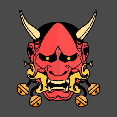Twitch Badge Maker With an Illustrated Devil and a Colorful Background 6612h