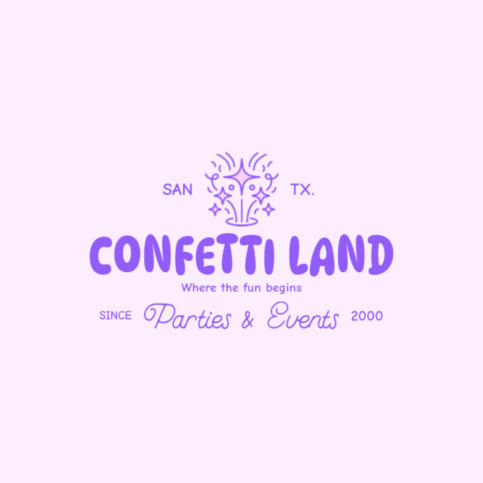 Party Supplies Store Logo Maker Featuring a Chunky Font and Stars