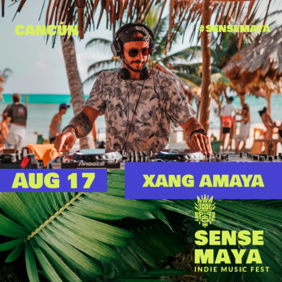 Instagram Post Generator for an Indie Music Fest 6527a