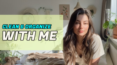 YouTube Thumbnail Creator for a Clean and Organizing Vlog 6623c