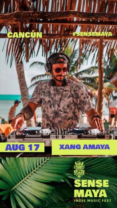 Instagram Story Generator for an Indie Music Fest 6527a