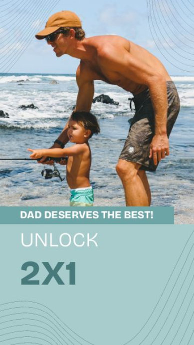 Instagram Story Video Maker to Promote a Father's Day 2x1 Campaign 