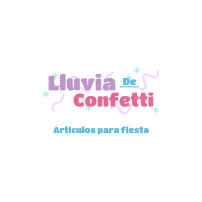 Logo Generator for a Party Supplies Store with Confetti-Style Graphics