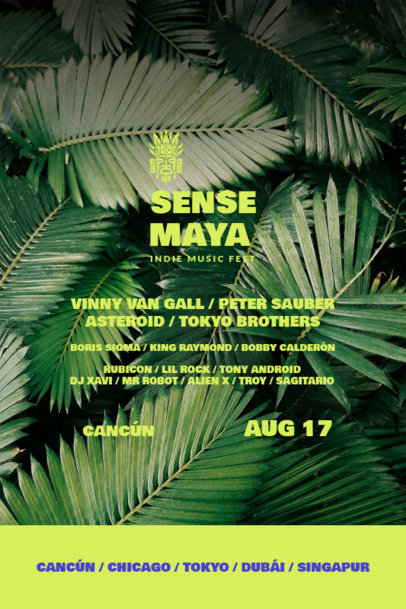 Poster Design Generator for an Indie Music Fest