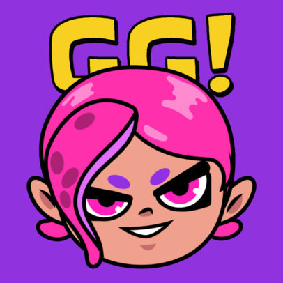 Twitch Emote Maker With a Fierce Character Inspired by an Ink War Game 6641a