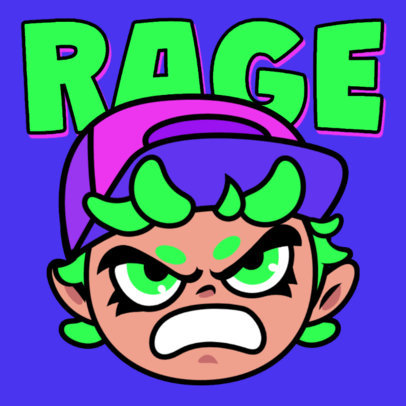 Twitch Emote Generator With an Ink War Game-Inspired Mad Character 6641b