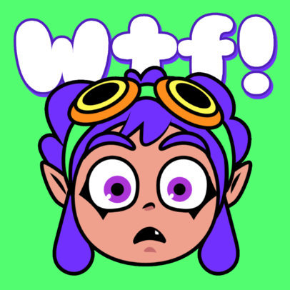 Twitch Emote Template With a Retro Style Inspired by an Ink War Game 6641d