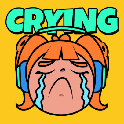 Ink War Game-Inspired Emote Generator With a Crying Character for Gamers 6641f