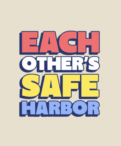 T-Shirt Design Maker Featuring a Colorful Phrase for BFFs ed7029h